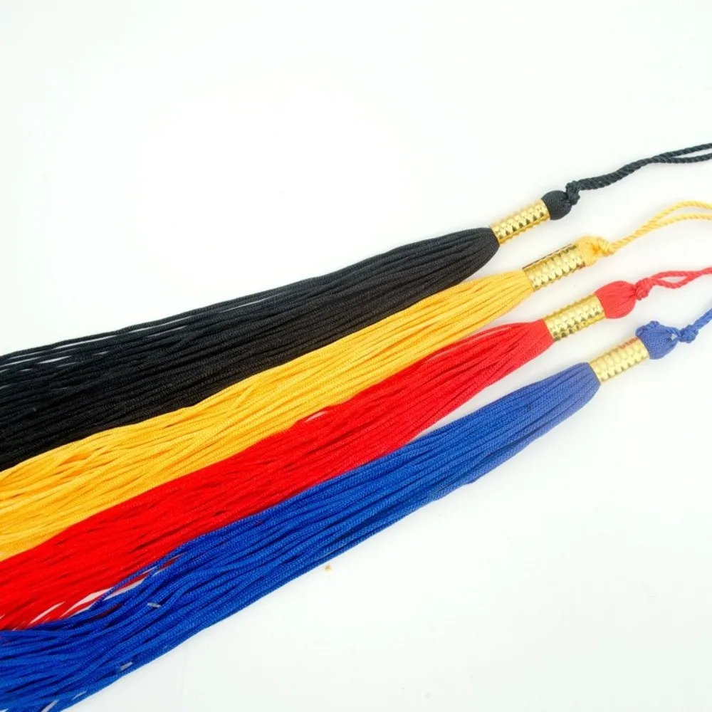 New Golden Pendant Graduation Tassel Long Hang Rope Academic Tassel Fringe Trim DIY Graduation Cap Decoration Party Accessories