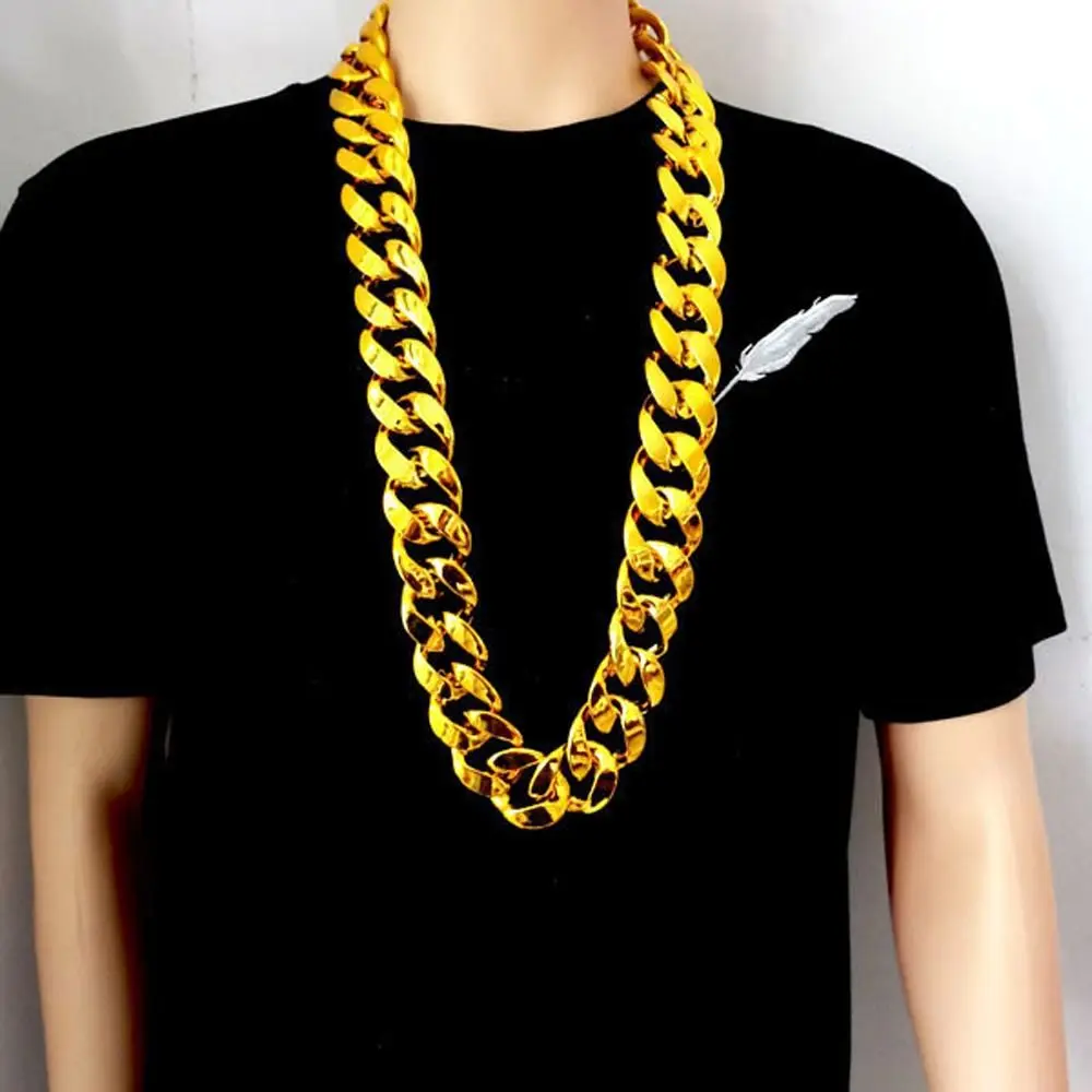 Performance Props DIY Waist Chain Hip-pop Punk Thick Chain Necklace Sweater Chain Fashion Jewelry Men Exaggerated Necklace