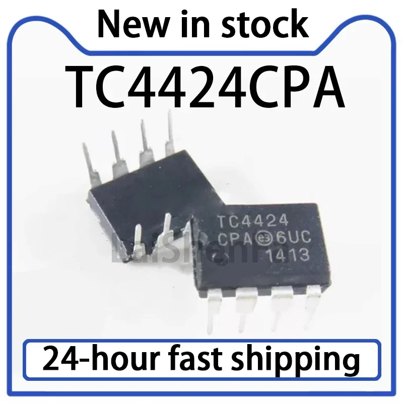5PCS TC4424CPA Direct Insertion PDIP-8 Dual High-speed Power MOSFET Driver Stock