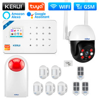 KERUI W181 WIFI GSM Central Unit Alarm Panel Alarm System for Home Burglar Smart Life APP Control with Motion Sensor Detector