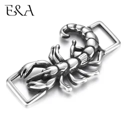 Stainless Steel Connectors Scorpion Curved 1/1 Loop 10*4mm for DIY Punk Bracelet Making Findings Jewelry Connect Parts Supplies