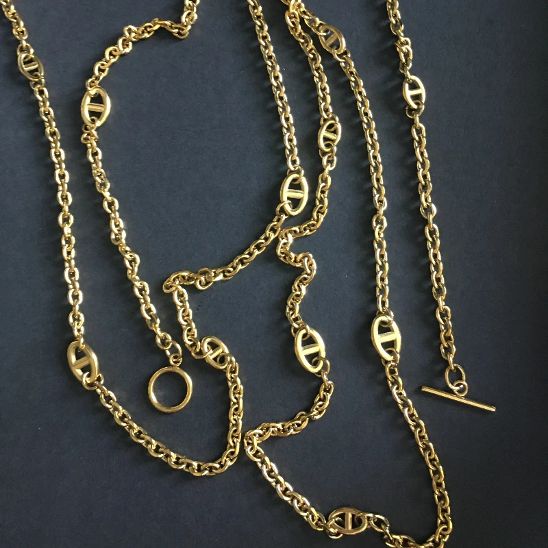 Hot sale 80, 150cm stainless steel couple necklace, multi-function, fashionable, multi-layer bracelet, same style for men women