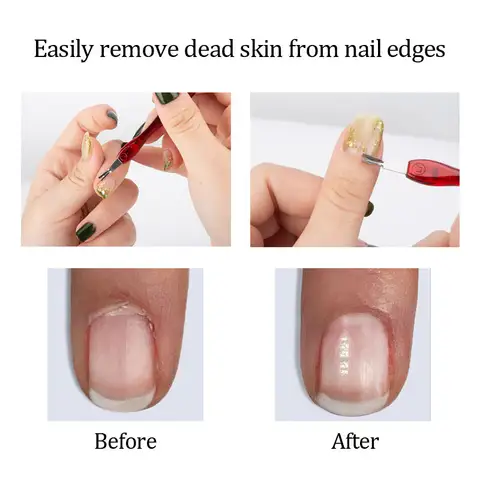 1पीसी/5पीसीएस नेल क्यूटिकल पुशर स्टेनलेस स्टील नेल क्यूटिकल रिमूवर टूल्स नेल डेड स्किन फोर्क निपर पुशर मैनीक्योर ट्रिमर के लिए 10 best sales क्यूटिकल ट्रिमर - №2
