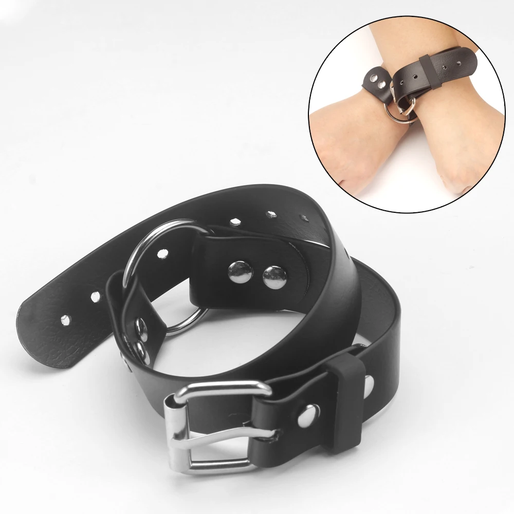 Sexy Erotische Pu Lederen Handboeien Vrouwen Enkel Manchet Armband Cosplay Fetish Seksspeeltjes Accessoires Bdsm Volwassen Spel Speelgoed Benodigdheden 18 +