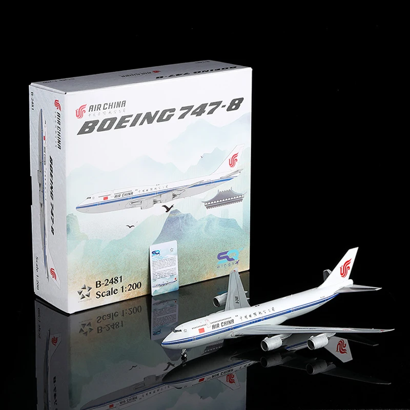 

L2159 Alloy Collectible Plane Gift SQ Wings 1:200 Air China "StarAlliance" Boeing B747-8 Diecast Aircraft Jet Model B-2481