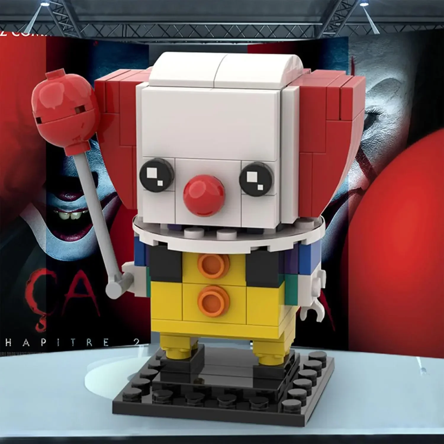 MOC-30697 Classic Movie Figure Clown Building Block Set Terrifying Joker Pennywise Brickheadz Model DIY Kids Puzzle Toys Gift