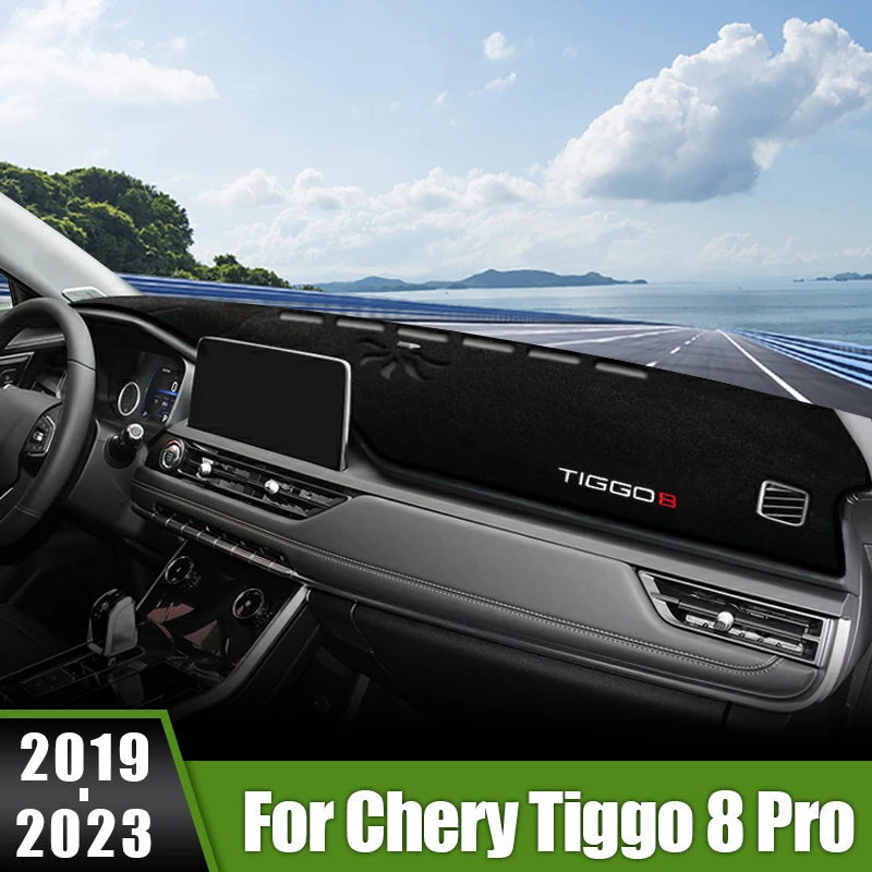 

For Chery Tiggo 8 Pro 2019 2020 2021 2022 2023 Car Dashboard Cover Sun Shade Mat Avoid Light Pad Anti-UV Case Carpet Accessories