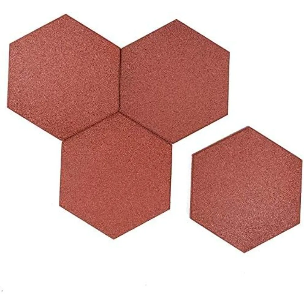 20 pcs Hexagon Rubber Pavers 10-1/2