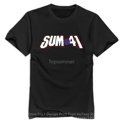 2017 Nova Marca Tripulação Pescoço Sum 41 de Manga Curta Premium Mens Camisetas