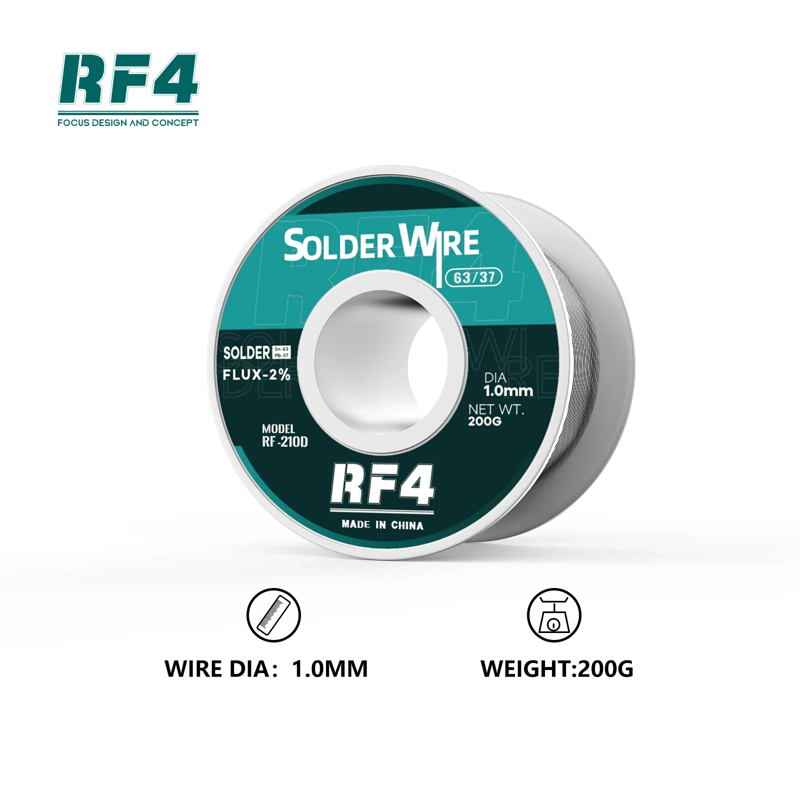 RF4 200G عالية النقاء لحام سلك 63/37 القصدير إصلاح الإلكترونية لحام 0.4/0.6/0.8/1 مللي متر صندوق تخزين الصنوبري الأساسية لتقوم بها بنفسك أدوات إصلاح #6