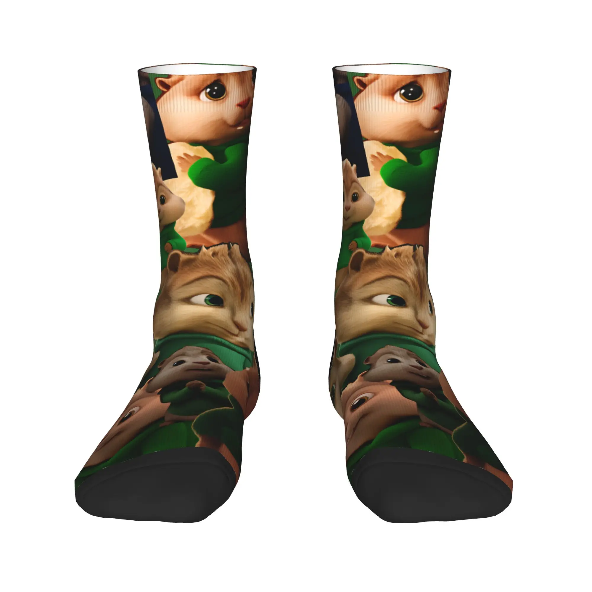 Alvin and the Chipmunk Socks  Novelty Stockings Men High Quality Climbing Socks Winter Graphic Anti Skid Socks