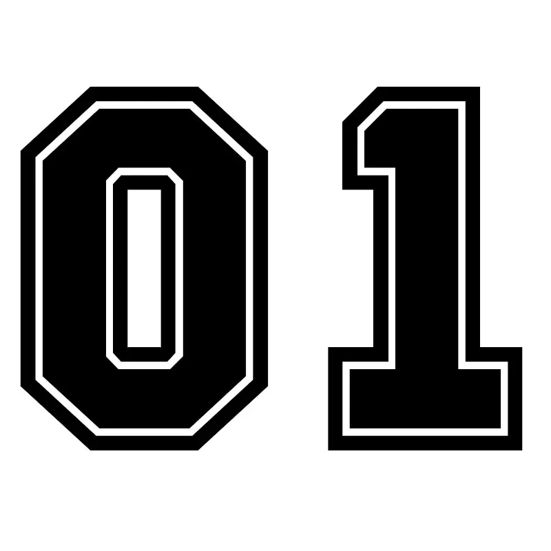 

Car Sticker Number 01 Automobiles Motorcycles Exterior Accessories Waterproof Sun Protection Decals PVC,20CM*15CM