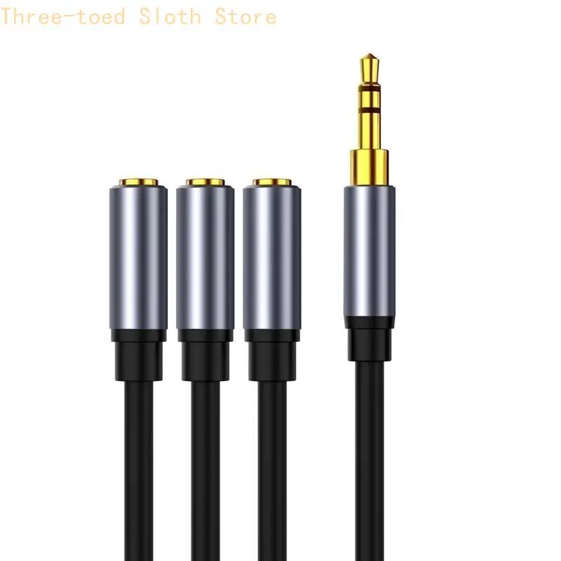 Stereo 3,5 mm Kopfhörer Splitter Adapter Kabel Draht Verbindungsleitung für Tablets E74A – Detail 2