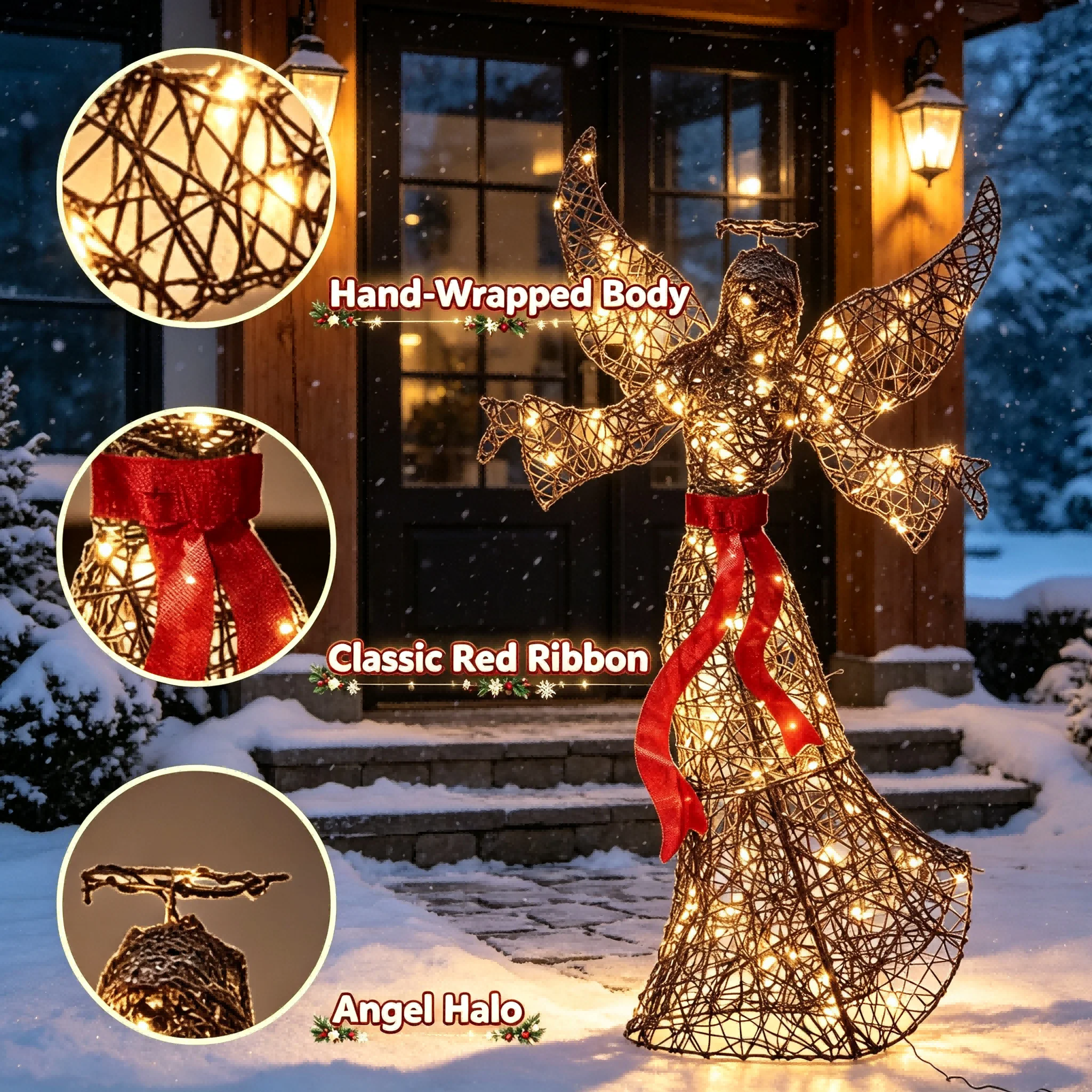 60-Inch Lighted Christmas Angel 4