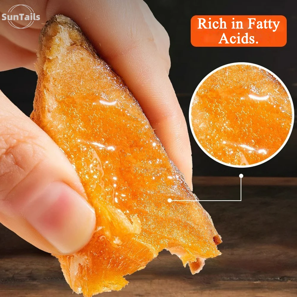 تجميد السلمون المجفف يعامل القطط والكلاب، القبض البري، مكون واحد |   قيمة طبيعية عالية |   خالي من الغلوتين، خالي من الحبوب