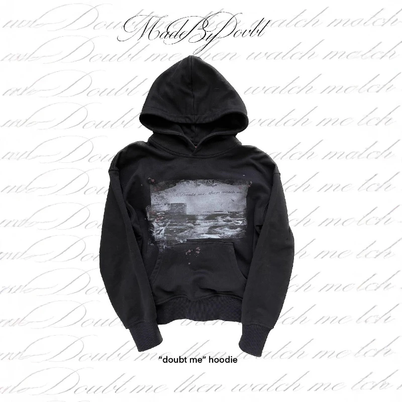 Street Fashion-Pullover mit Buchstabendruck, lockere amerikanische Retro-Herbst- und Winter-Neue Punk-Kapuzenjacke, Männer und Frauen