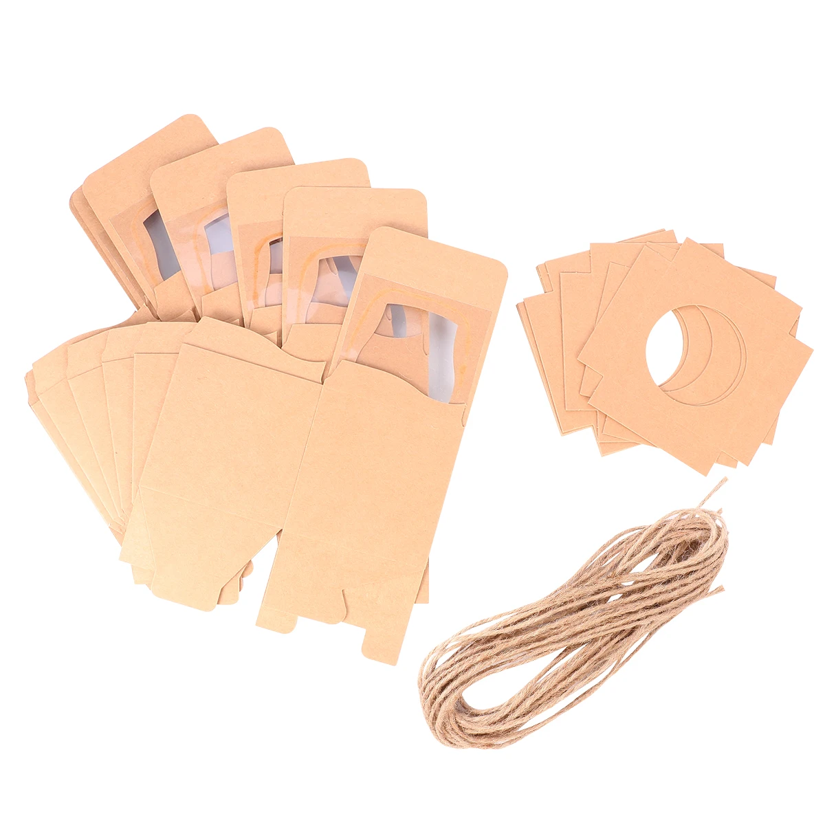

10pcs Cupcake Boxes Kraft Paper Dessert Containers Window Case Birthday Party Favor Box Cake Packing Food Grade Safe H