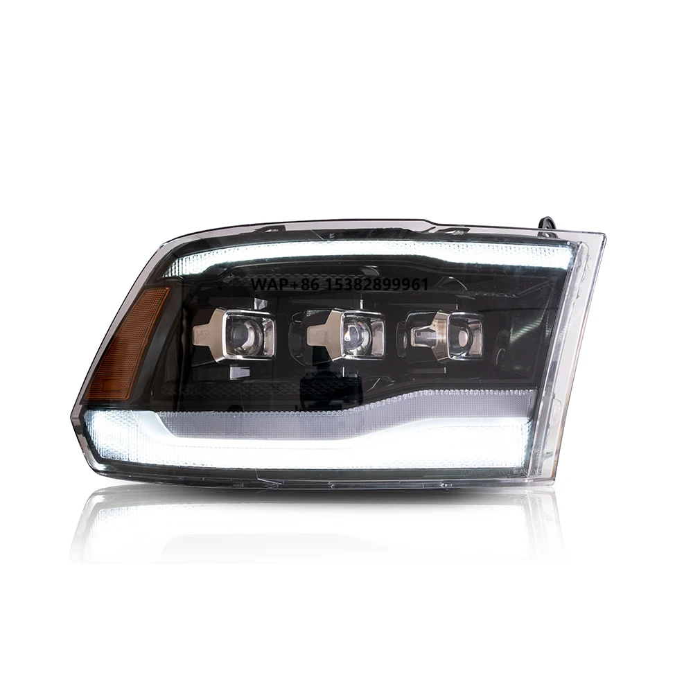 

Car Front Lamps Assembly for Dodge Ram 1500 2009-2018 Upgrade LED Auto Headlight Projector Lens Plug and Play Accessories