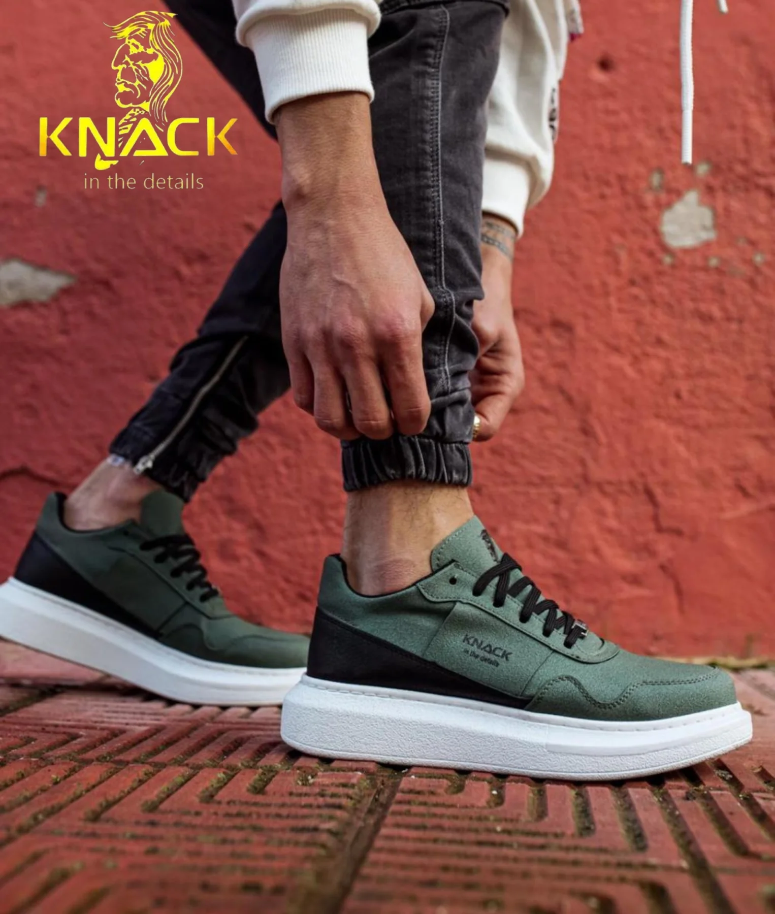 Knack Suede Men's Vulcanize Sneakers Men's Walking Shoes Comfortable Breathable Walking Tennis Shoes Men's Black Sneakers 40-44