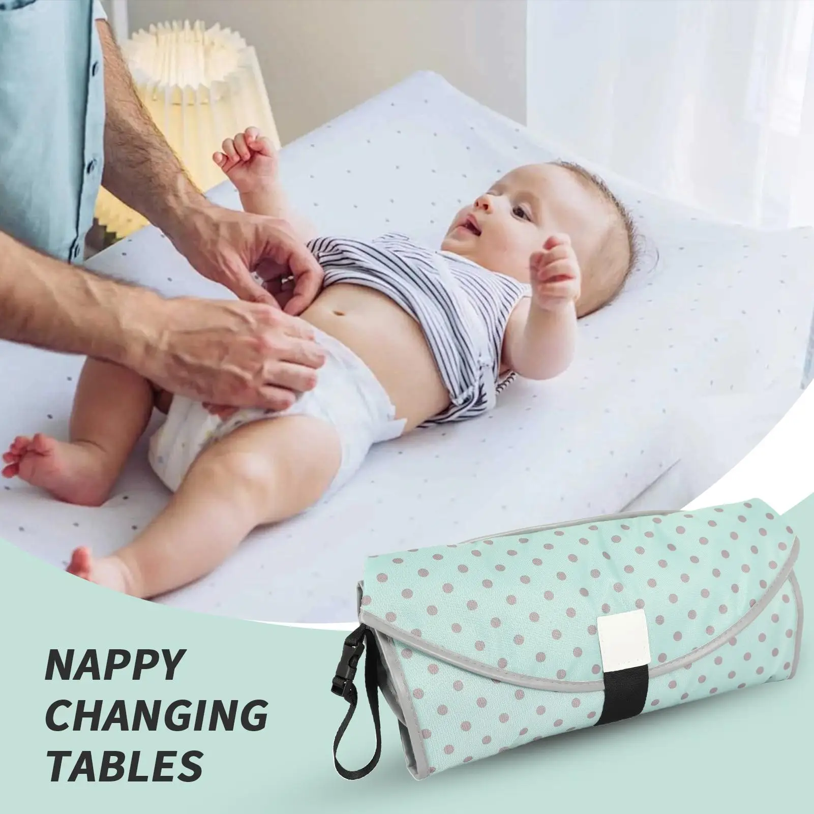 

Складной детский пеленальный коврик, водонепроницаемый пеленальный коврик для новорожденных, портативный пеленальный столик для малышей, прочный Оксфордский детский подгузник