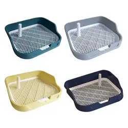 Mesh Training Toilet Potty Tray with Protection Wall Every Side Reusable Indoor Dogs Potty Train Pads for Cats Porch Indoor