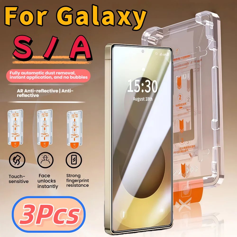 

Защитная пленка из закаленного стекла HD для Galaxy S26 S25 S24 Ultra S23 S22 S21Plus A57 A25 A15 A35 A34 A53 A54 A55 A73 A72 5G, 3 шт.