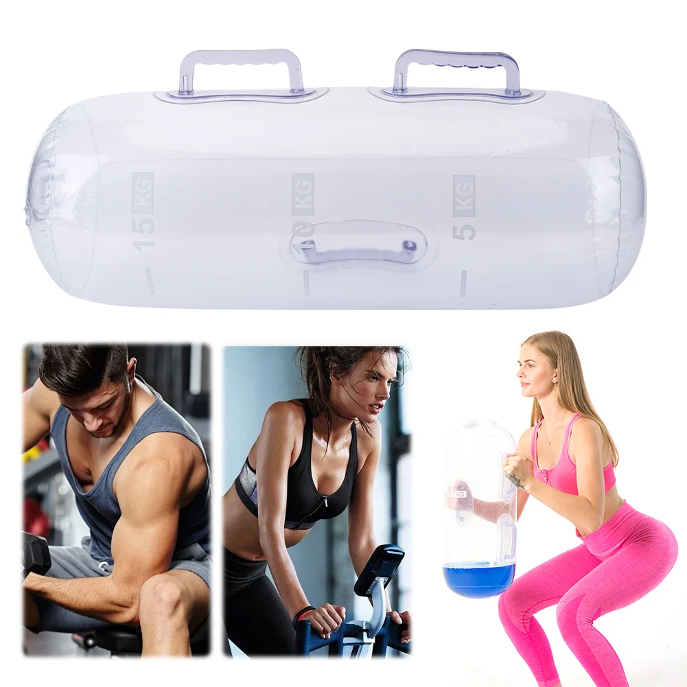 Fitness Aqua Bag Workout Sandbag 5/10/15Kg Water Weights Aqua Bag Fitness Equipment Water Power Bag for Strength Training