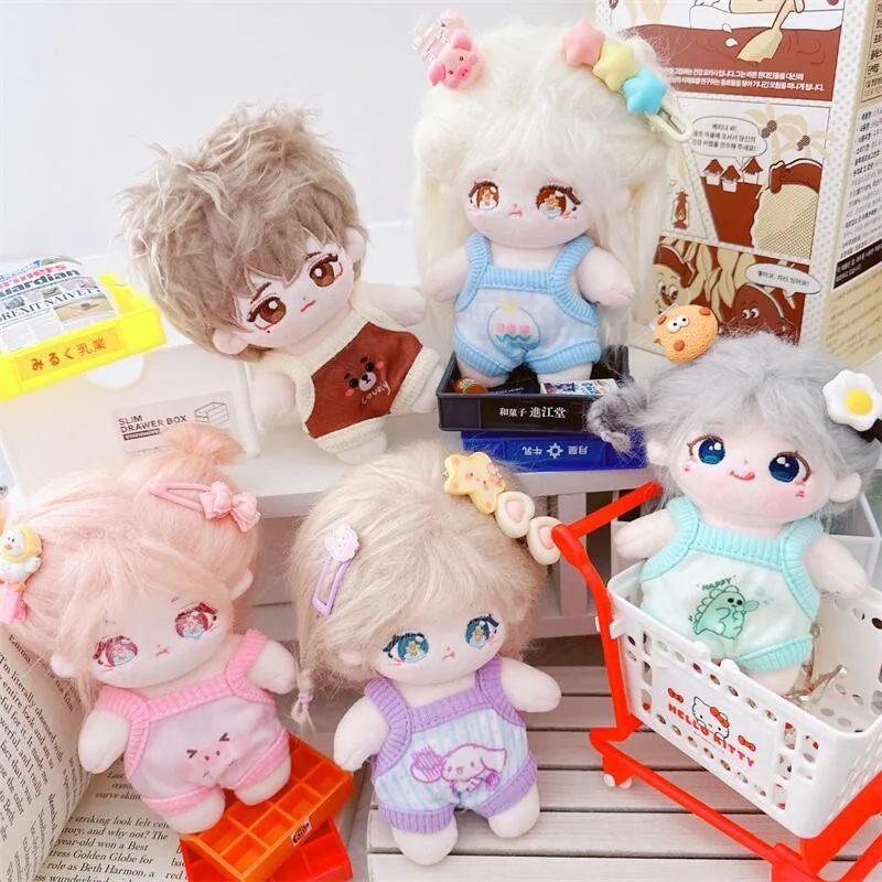 10cm Cute Candy Color Crawling Suit Kawaii Mini Idol Doll Clothes DIY Dress Up Changing Dressing Doll Game Fans Gifts Periphery