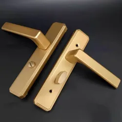 New Gold Toilet Keyless Toilet Single Tongue Bathroom Lock
