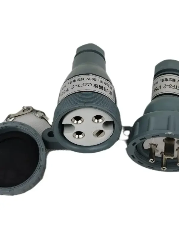 220V marine nylon watertight plug socket CTF2-2 + CZF2-2 waterproof switch CZF3-2