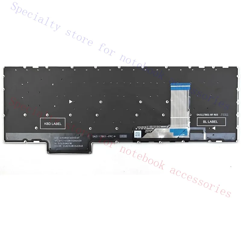 for Lenovo Legion Slim 5 16APH8 16IRH8 Laptop US Keyboard Backlit Gray