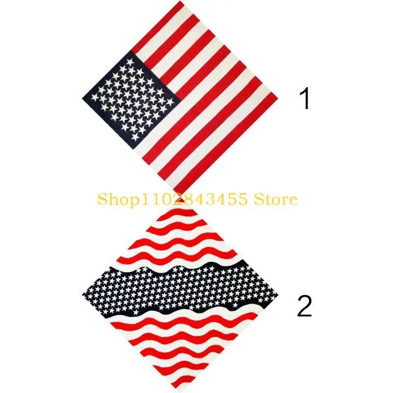 

49MC Американский флаг Бандана Квадратный шарф Повязка на голову Мотоциклетный спортивный браслет