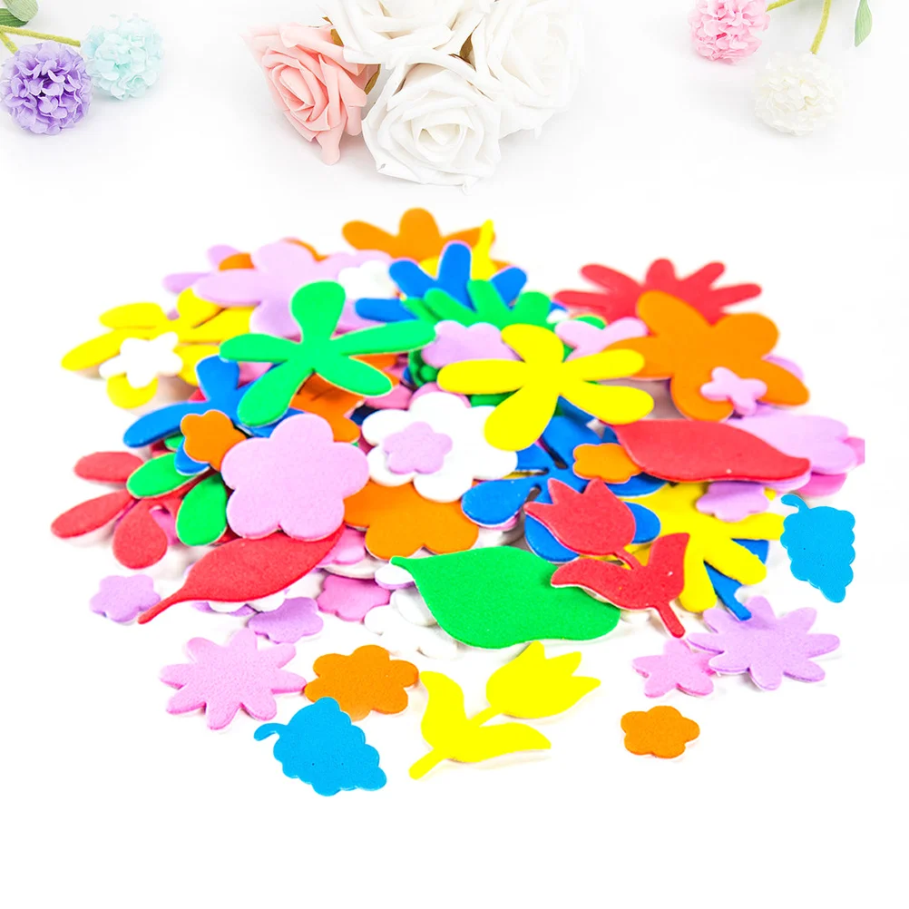 

4Set Creative Eva Self-Adhesive Stickers DIY for Kids Art Craft Classroom Wall Kids Sticker Decor Home Sticker