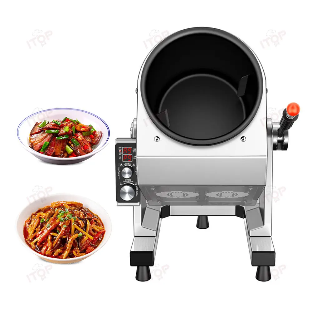 Restaurant Automatic Electric Fried Rice Wok Intelligent Stir Fry Cooking Robot Commercial Cooking Machine