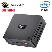 Beelink GK mini Intel Celeron J4125 Quad Core Mini PC DDR4 8GB 256GB SSD Desktop with HD Port 1000M LAN  Computer