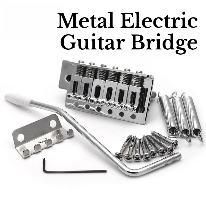 

Metal Electric Guitar Bridge High-quality Thickened Smooth Durable Standard Tremolo Bridge Musical Instrument Accessories