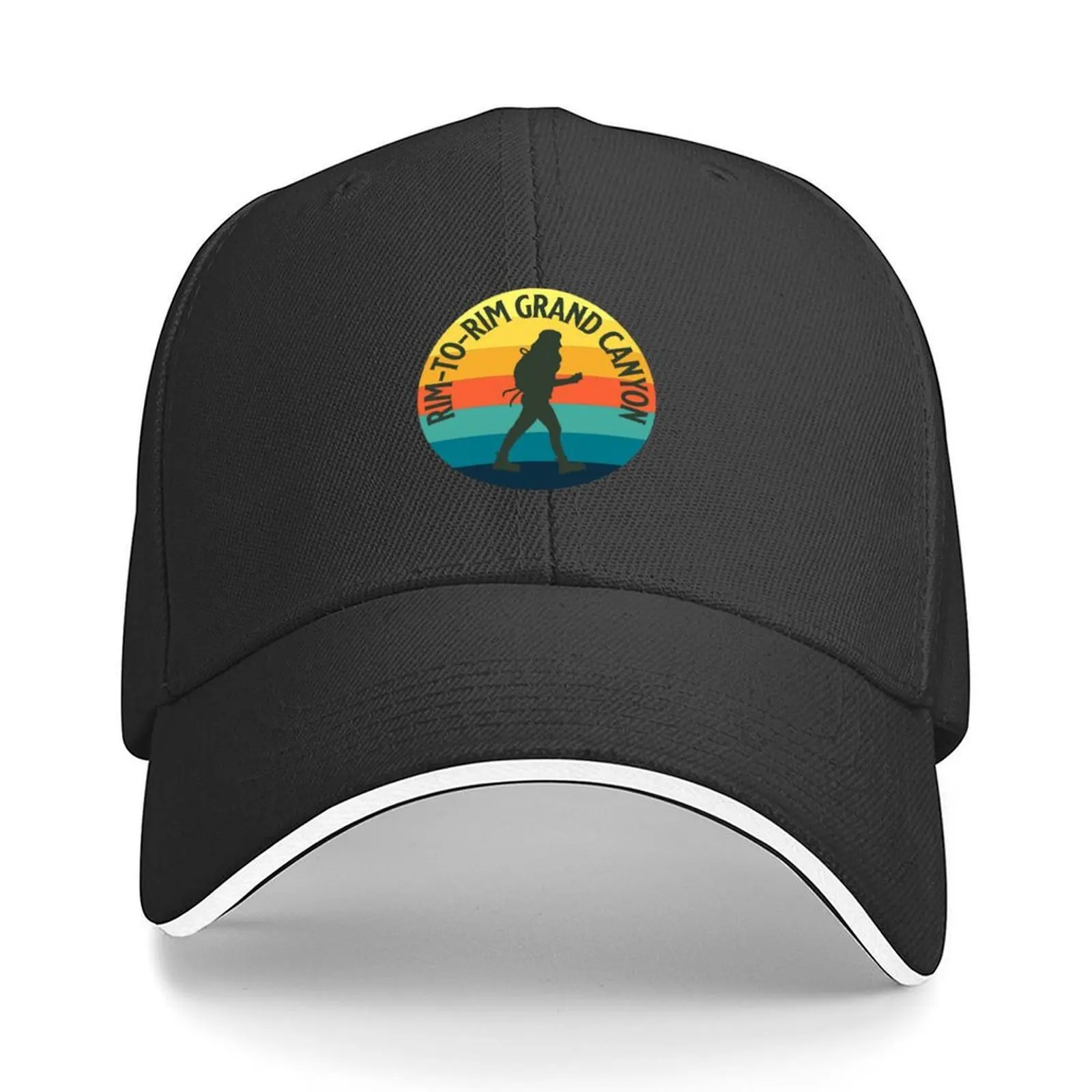 

Rim to Rim Hike Grand Canyon Hiking Baseball Cap black Beach Outing Christmas Hat Hat Man Luxury Luxury Woman Men's