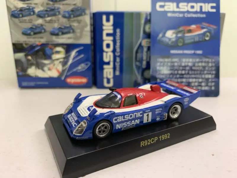 1/64 KYOSHO R92CP Le Mans Racing 1992 Calsonic paint Collection of die-cast alloy car decoration model toys