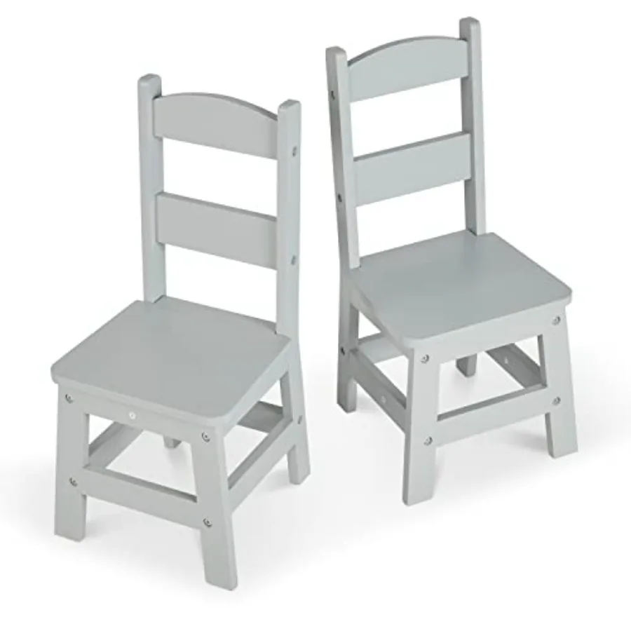 

Wooden Chairs Set of 2 - Gray Furniture for Playroom - Wooden Chairs 's Wooden Playroom Furniture