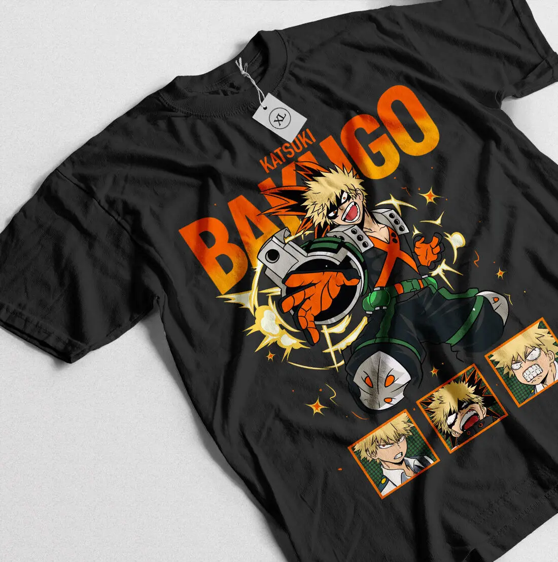 Katsuki Bakugo T-Shirt Manga Hero Anime MHA Gift Shirt Tee All Size