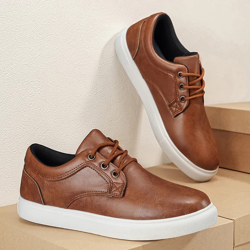 Bequeme Skateboard-Schuhe für Herren - Niedrig Geschnittene Outdoor-Training-, Wander- und Camping-Sneaker für Alle Jahreszeiten – Detail 2