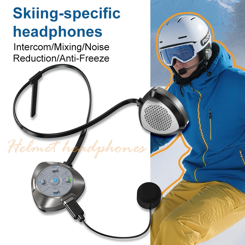 Q3 Ski-Intercom-Headset Neues Design Mikrofon Skihelm Bluetooth-Intercom-Headset