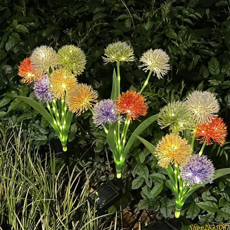 

Солнечный садовый светильник, уличный светодиодный ландшафтный светильник в форме лукового цветка на солнечной энергии 831F