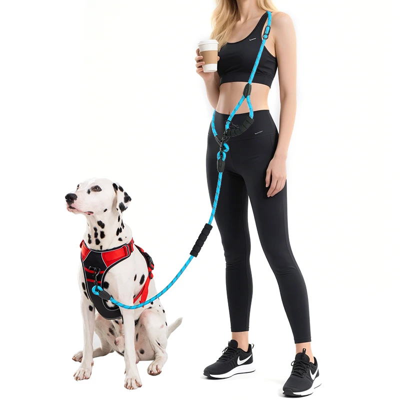 Pet Sling Rope Dog Leash 7.8ft Long with Padded Handle,Heavy Duty,for Control Safety Training | Leashes for Large Dogs or Medium