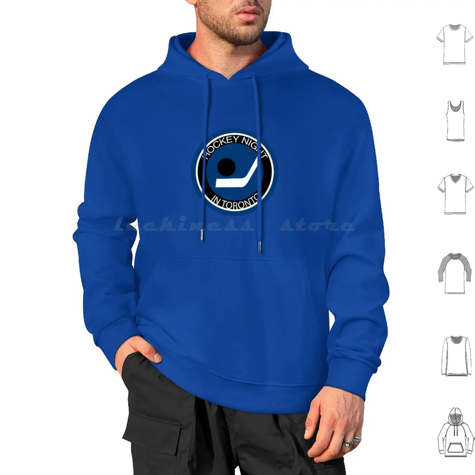 Hockey Night In Toronto Logo. Vintage Maple Leafs Canada Parody. Funny Father'S Day Gift Hoodie cotton Long Sleeve