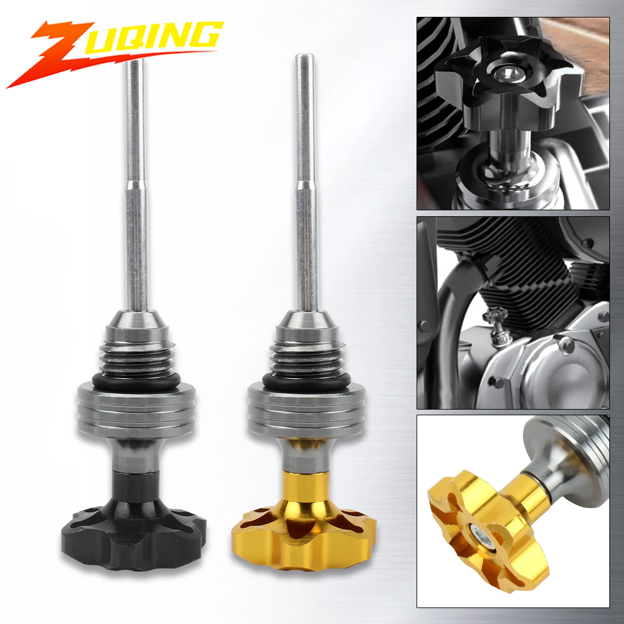 

Motorbike Dirt Pit Bike Oil Dipstick Cap Plug Universal Scooter Motorcycle Engine Engine Crankcase Oil Level Gauge Moto Parts