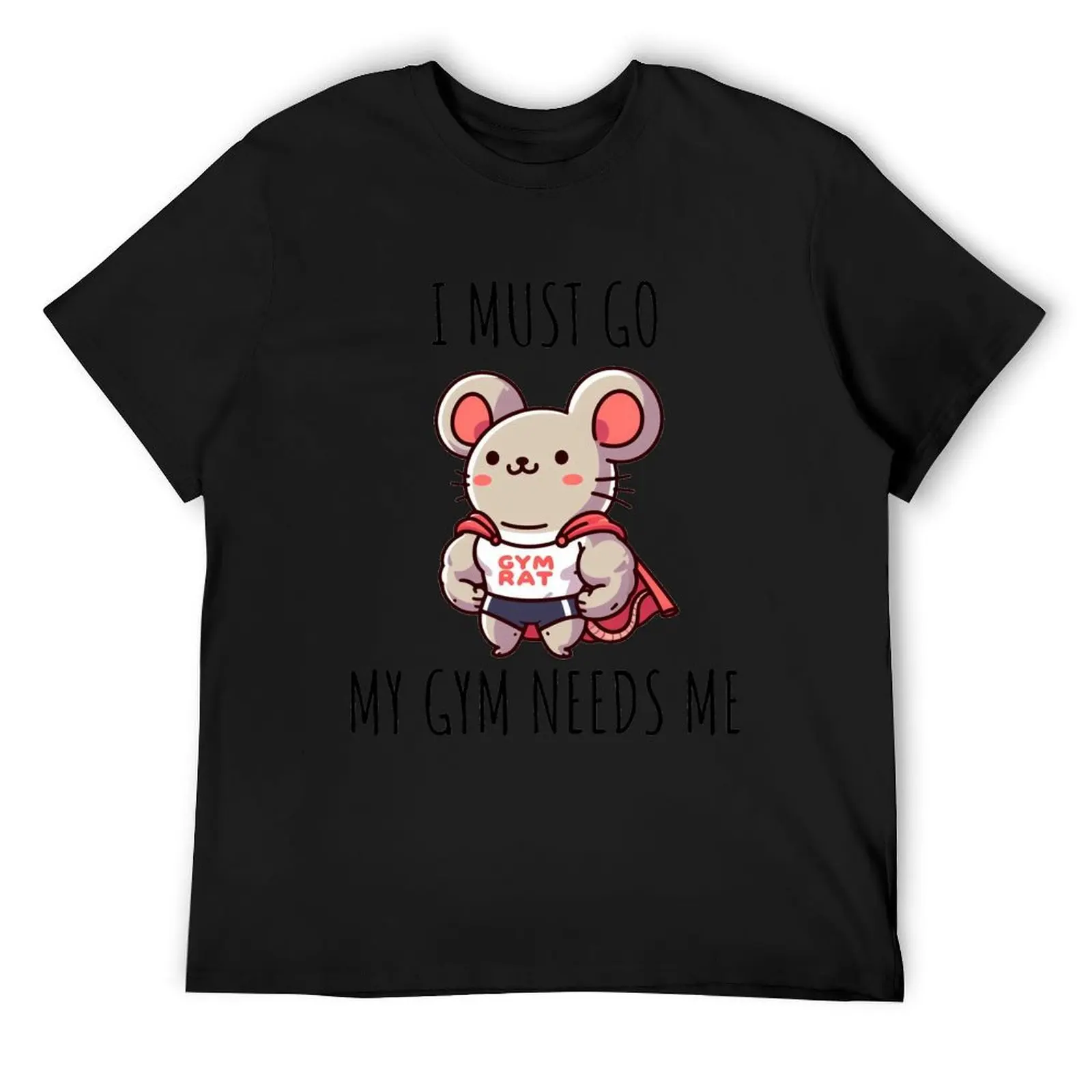 

Gym Rat Rat T-Shirt essential t shirt funny shirt cotton plus size clothes mens graphic t-shirts anime