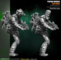 Yufan Model Originally 75mm Resin Soldier (double Head) YFWW-1845