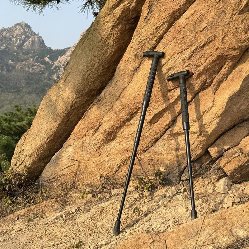 Self-defense hiking poles, multi-functional telescopic canes, varicose vein crutches