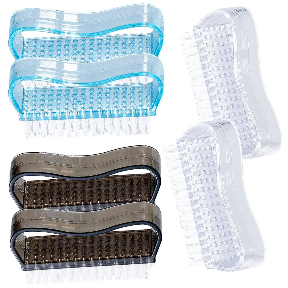 

Набор из 6 щеток для ногтей: щетки для чистки под ногтями, скрабберы для маникюра и педикюра, жесткая щетина